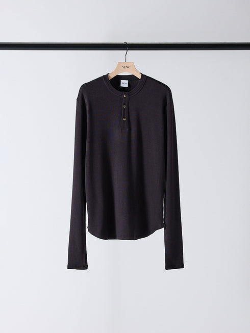 【 予約:10月上旬 】HENRY NECK LONG TEE /Y254-81110